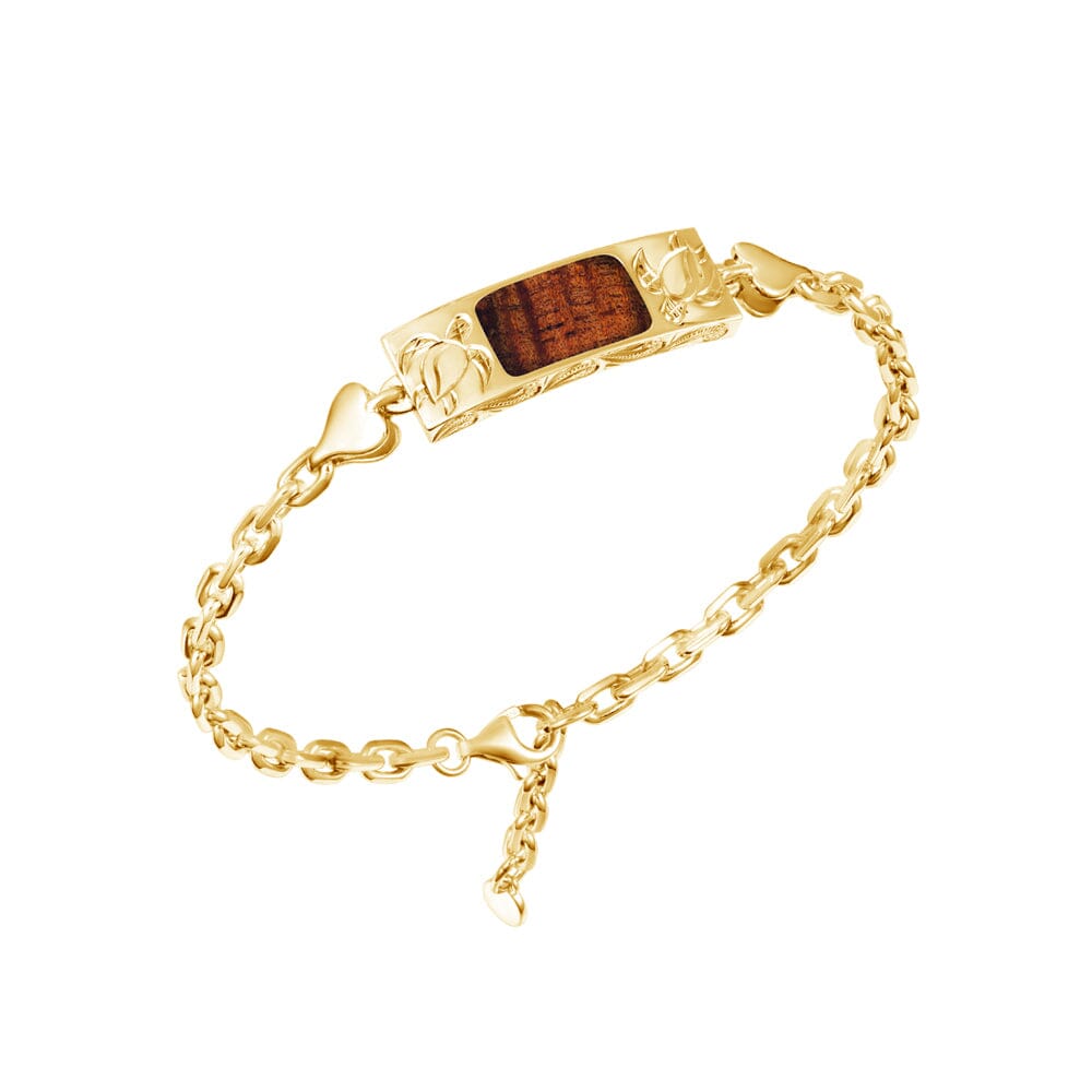 Koa Wood Honu Bar Bracelet Bracelet Island by Koa Nani 