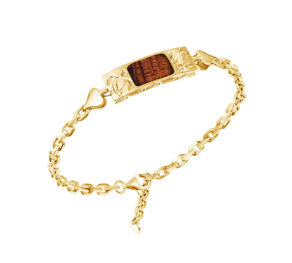 Koa Wood Honu Bar Bracelet Bracelet Island by Koa Nani 
