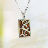 Koa Wood Honu Bar Pendant Pendant Island by Koa Nani Silver 