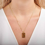 Koa Wood Honu Bar Pendant Pendant Island by Koa Nani Gold 
