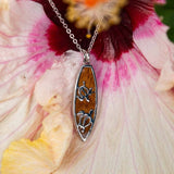 Koa Wood Honu Surfboard Reversible Pendant Pendant Island by Koa Nani 