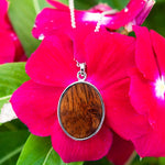 Koa Wood Oval Reversible Pendant Pendant Island by Koa Nani Small 
