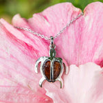Koa Wood Petroglyphs Honu Pendant Pendant Island by Koa Nani 