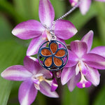 Koa Wood Plumeria Cutout Medallion Pendant Island by Koa Nani 