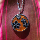 Koa Wood Plumeria Spring Medallion Pendant Island by Koa Nani 