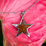 Koa Wood Star Reversible Pendant Pendant Island by Koa Nani 
