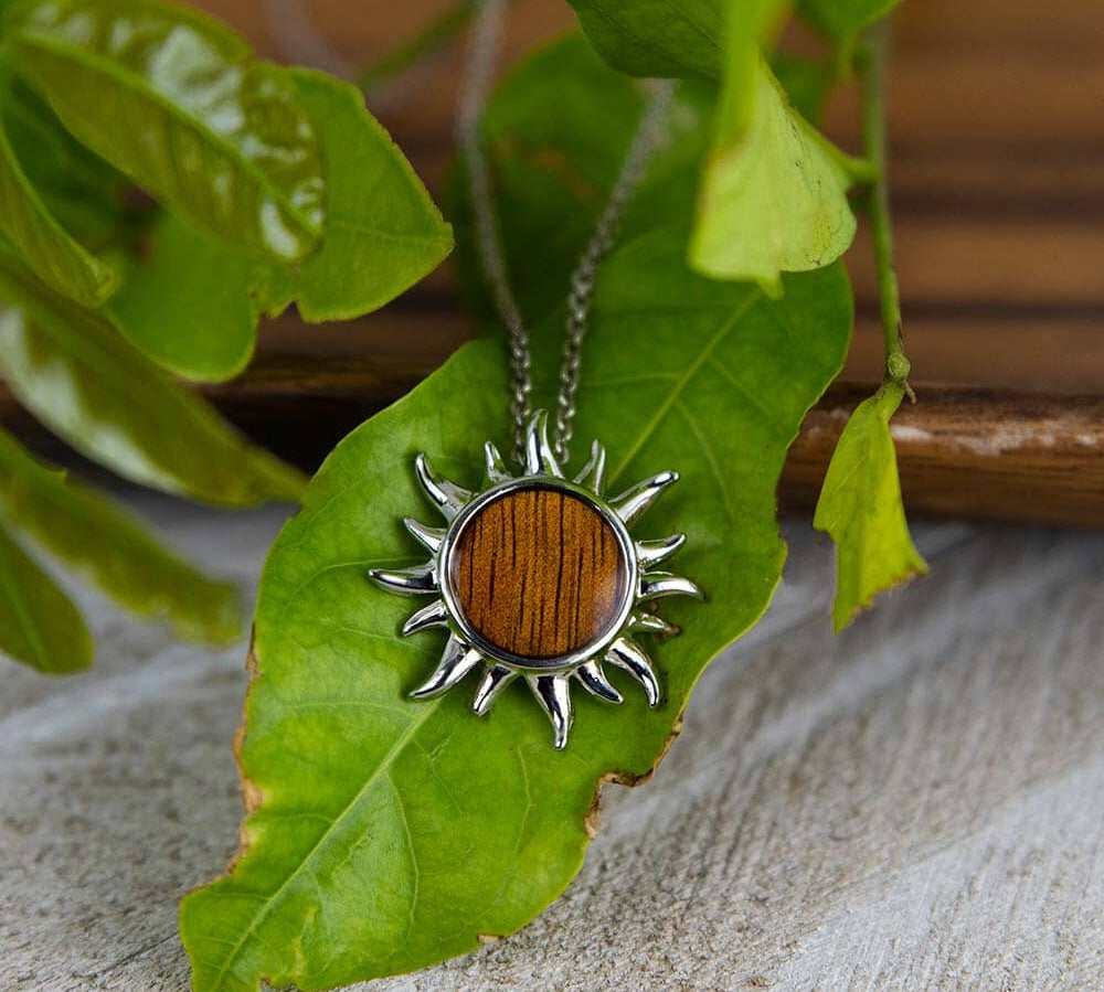 Koa Wood Sun Pendant Pendant Island by Koa Nani 