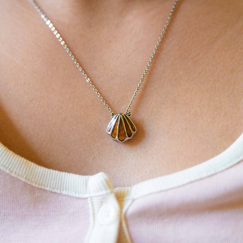 Koa Wood Sunrise Shell Charm Pendant Pendant Island by Koa Nani 