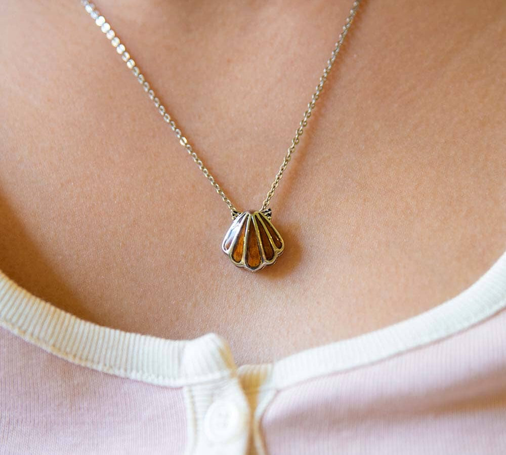 Koa Wood Sunrise Shell Charm Pendant Pendant Island by Koa Nani 