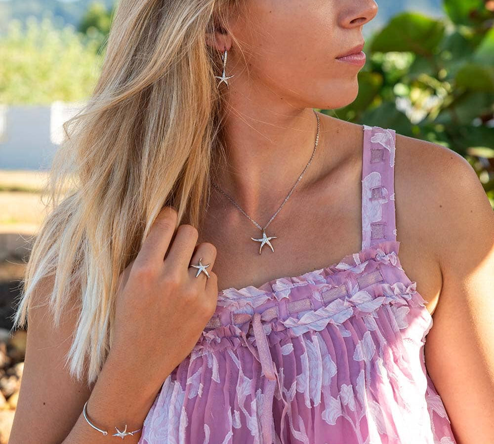 Ku'oko'a Starfish Earrings Earrings Island by Koa Nani 