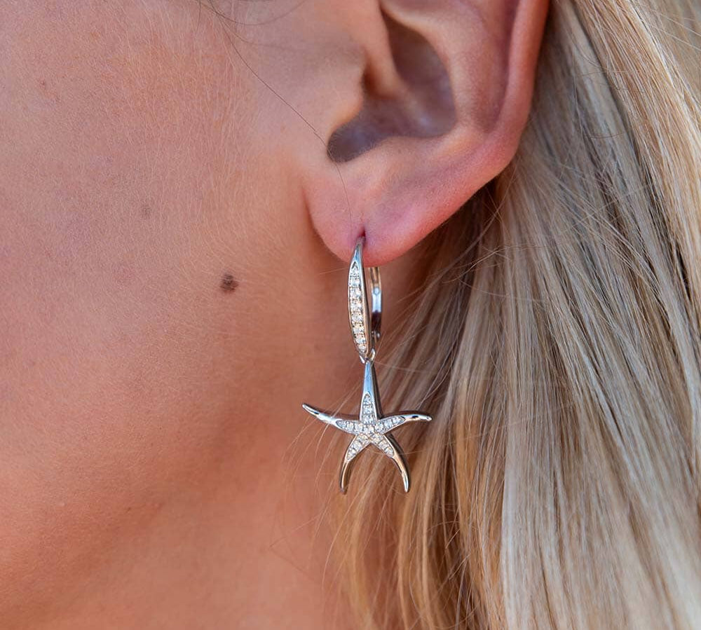 Ku'oko'a Starfish Earrings Earrings Island by Koa Nani 