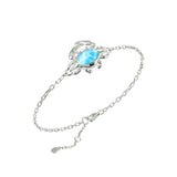 Larimar Atlantic Blue Crab Chain Bracelet Bracelet Island by Koa Nani 