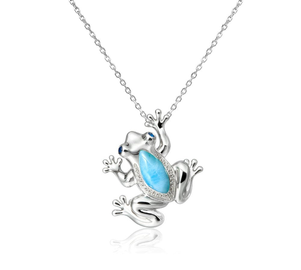 Larimar Coqui Frog Pendant Pendant Island by Koa Nani 