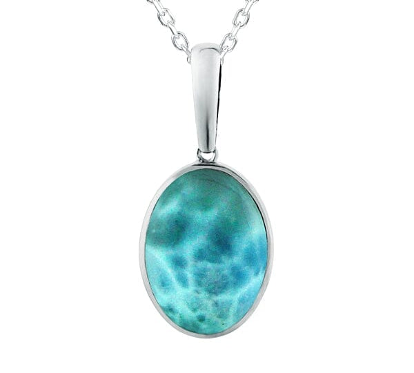 Larimar Full Moon Pendant & Earrings Set Other Island by Koa Nani 