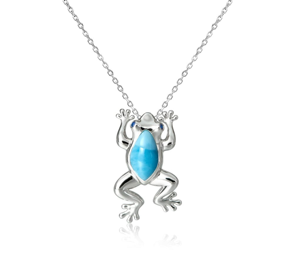 Larimar Leaping Frog Pendant Pendant Island by Koa Nani 