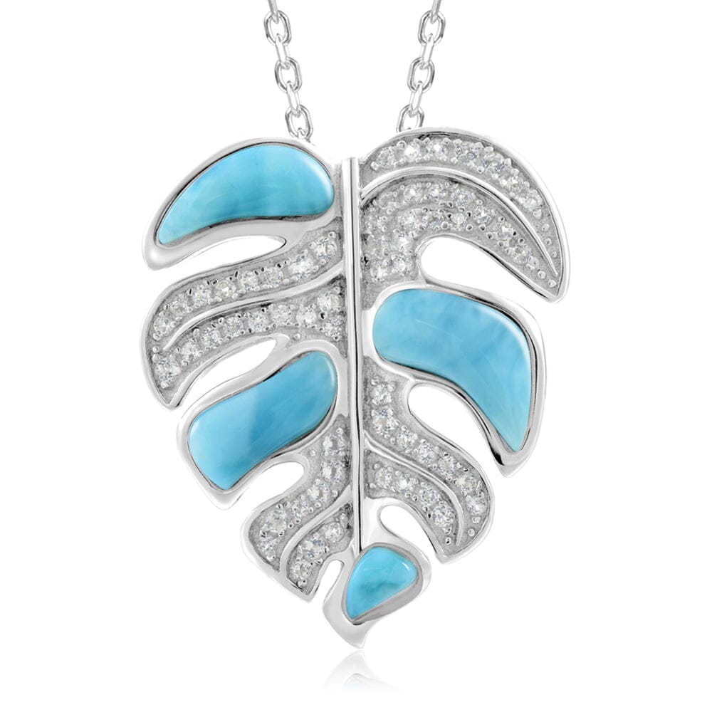 Larimar Monstera Pendant Pendant Island by Koa Nani 