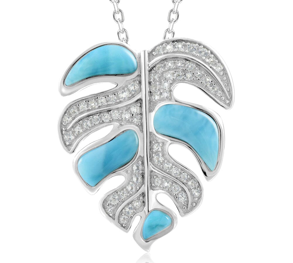 Larimar Monstera Pendant Pendant Island by Koa Nani 