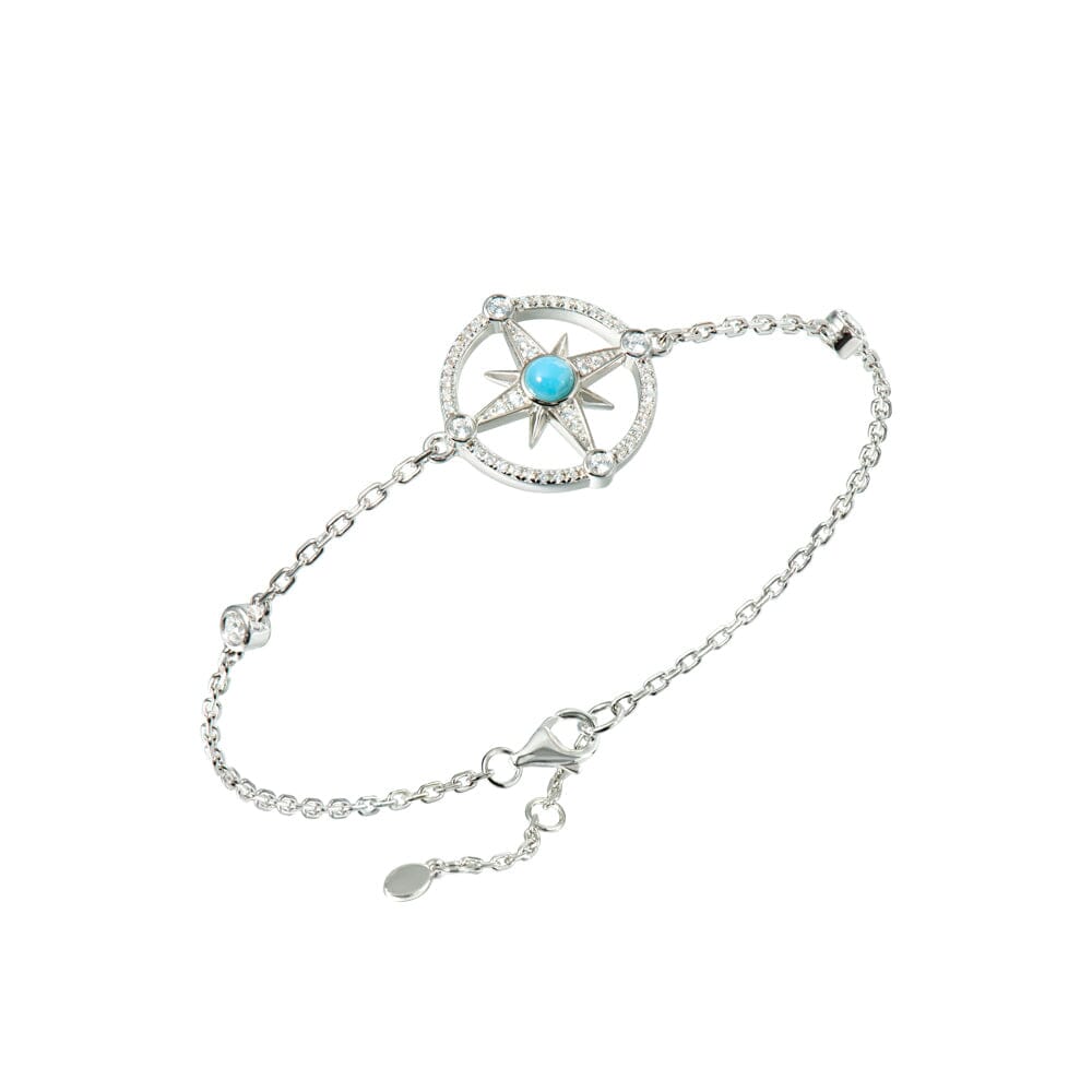 Larimar Pavè Compass Bracelet Bracelet Island by Koa Nani 