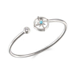 Larimar Pavè Compass Sleek Bangle Bangle Island by Koa Nani 