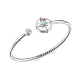Larimar Pavè Compass Sleek Bangle Bangle Island by Koa Nani 