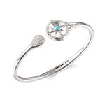 Larimar Pavè Compass & Teardrop Bangle Bangle Island by Koa Nani 