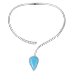 Larimar Peacock Teardrop Necklace Necklace Island by Koa Nani 
