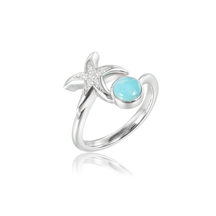 Larimar Starfish Ring Ring Island by Koa Nani 