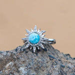 Larimar Sun Ring Ring Island by Koa Nani 