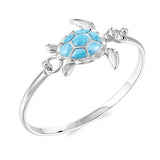 Larimar Tide Pool Honu Converta Bangle Bangle Island by Koa Nani 