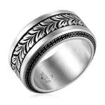 Lau Hoku Ring with Black Diamond Ring Island by Koa Nani 
