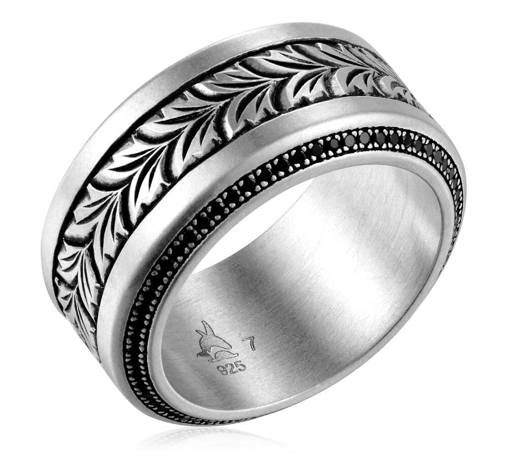 Lau Hoku Ring with Black Diamond Ring Island by Koa Nani 