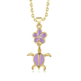 Lavender Blush Pua and Honu Necklace Necklace Island by Koa Nani 