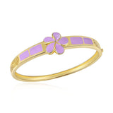 Lavender Blush Pua Melia Engraved Bangle Bangle Island by Koa Nani 