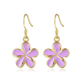Lavender Blush Pua Melia Hook Earrings Earrings Island by Koa Nani 18mm 