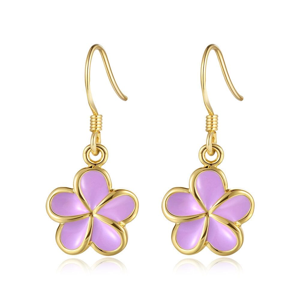 Lavender Blush Pua Melia Hook Earrings Earrings Island by Koa Nani 10mm 