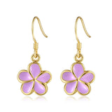 Lavender Blush Pua Melia Hook Earrings Earrings Island by Koa Nani 10mm 