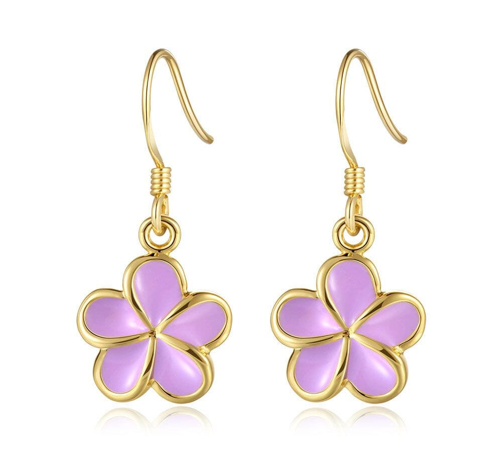 Lavender Blush Pua Melia Hook Earrings Earrings Island by Koa Nani 10mm 