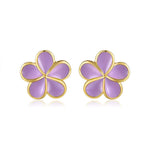 Lavender Blush Pua Melia Stud Earrings Earrings Island by Koa Nani 10mm 