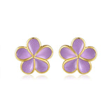 Lavender Blush Pua Melia Stud Earrings Earrings Island by Koa Nani 10mm 
