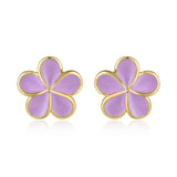Lavender Blush Pua Melia Stud Earrings Earrings Island by Koa Nani 14mm 