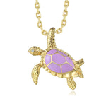 Lavender Blush Waimanalo Honu Necklace Necklace Island by Koa Nani 