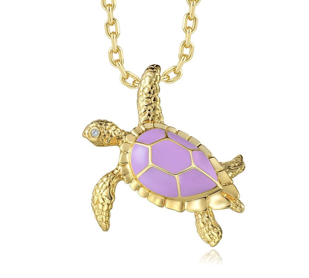 Lavender Blush Waimanalo Honu Necklace Necklace Island by Koa Nani 