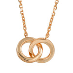Liora Infinity Ring Necklace Necklace Island by Koa Nani Rose Gold Vermeil 