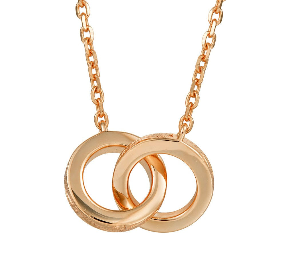 Liora Infinity Ring Necklace Necklace Island by Koa Nani Rose Gold Vermeil 