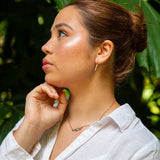 Lunaria Opal Engraved Bar Necklace Necklace Island by Koa Nani 