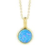 Lyra Opal Circle Pendant Pendant Island by Koa Nani Gold Vermeil 