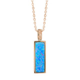 Maelis Opal Bar Pendant Pendant Island by Koa Nani Rose Gold Vermeil 