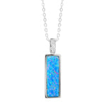 Maelis Opal Bar Pendant Pendant Island by Koa Nani Sterling Silver 