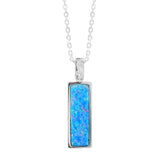Maelis Opal Bar Pendant Pendant Island by Koa Nani Sterling Silver 