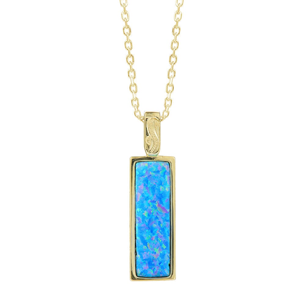 Maelis Opal Bar Pendant Pendant Island by Koa Nani Gold Vermeil 